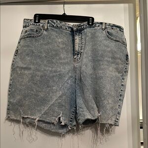 Eloquii Women's Denim Shorts